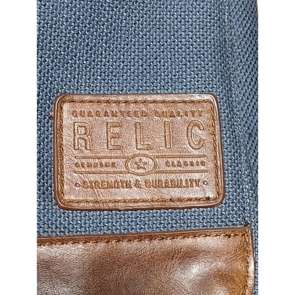 Relic Blue Canvas Messenger‎ Crossbody Bag/Purse - Picture 2 of 9